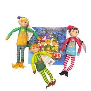 Elf Mates Elf on‎ the Shelf 3 Figures Complete Set Includes Book Christma…